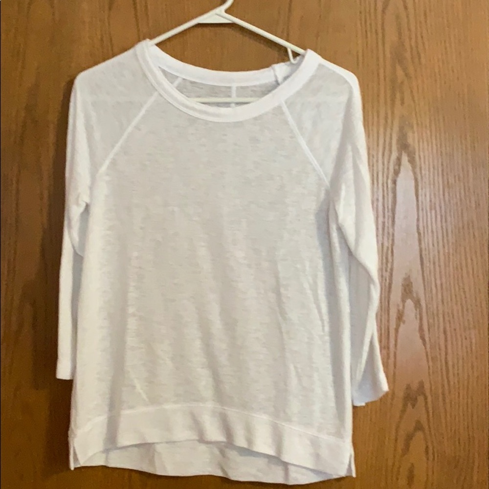 3/4 sleeve white shirt